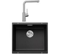 Blanco - Pack évier + mitigeur massif inox brossé et silgranit 528441