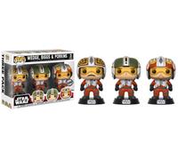 Pack Exclusif Star Wars X-Wing 3 De 3,75" Pop Vinyl Funko Biggs Wedge Porkins