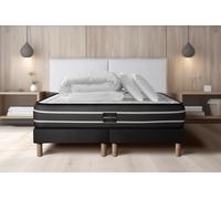 Pack Exclusive 180 X 200 Cm Double Sommier Noir