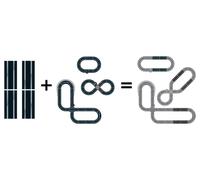 ScaleXtric Pack d'extension Pack 4 - 4 rails droits C8205 C8526