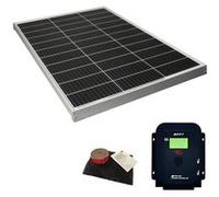 pack panneau solaire 130w monocristallin régulateur solaire mppt lcd 10a 3 m kit a
