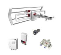 PACK FAGOR Antenne Rateau TNT Mini Gain 12dB LTE 5G + Kit Amplificateur de Mât + Alim 24V + Répartit