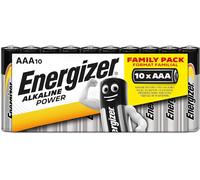 Pack Familial Energizer - Piles Non Rechargeables - Alkalines 10 AAA