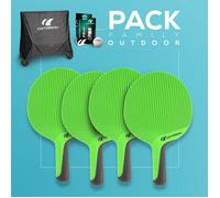 Premium Pack avec 2 lames + 6 balles + 1 Etui pour la table de ping extérieure