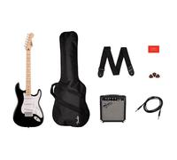 Pack - FENDER Squier - Stratocaster - Noir - Ampli Frontman 10G - Pack complet