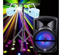 PACK FIESTA DJOON 500W + 2 EFFETS DERBY LEDs RGBW + Portique
