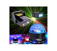 PACK FIESTA SUNMAGIC + LEDSTROBE + Laser EGO Rouge/Vert