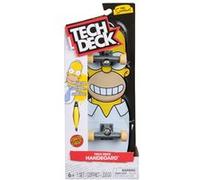 Tech Deck, Planche à Main Santa Cruz et Homer de The Simpsons - Mini Skateboard pour Faire des Figures avec Les Mains - Graphiques Originaux et licences - À partir de 6 Ans - Ne Convient Pas pour Le