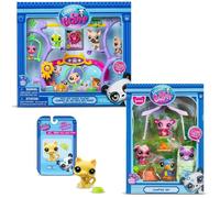 Pack figurines Littlest Pet Shop - Bandai - Pack exclusif 2 coffrets - 6 figurines dont 1 exclusive