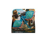 Dreamworks Dragons - How to Train Your Dragon - Pack Dragon + Viking Astrid & Tempête - Figurine Tempête Articulée 25 Cm Et Son Dresseur Viking 10 Cm - Mouvements Réalistes - Jouet Enfant 4 Ans Et +