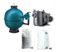Pack filtration piscine - 10x5 m - Centrocom - Kit construction piscine