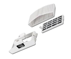 Pack filtre anti odeurs et antibactérien avec support Frigo, Réfrigérateur, Congélateur 484000008922, PUR100 WPRO Frigo, Réfrigérateur, Congélateur 48