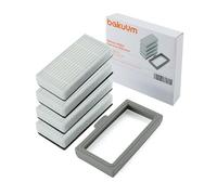 Pack Filtres pour Robot Aspirateur BAKUUM, 4 Filtres + 1 Coque en Silicone pour Conga 999 Origin ref 08093, Conga 999 Map ref 08066, Pièces de Rechange et Accessoires