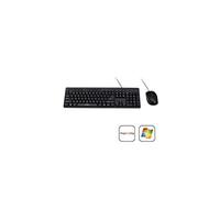 Bluestork - Pack Clavier et Souris Filaire - Design Ergonomique - 9 Raccourcis MultiMedia - Noire AZERTY Francais