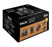 Pack Fnac Appareil photo Hybride Sony A6400 Noir + Objectif E PZ 16-50 mm f/3.5-5.6 OSS + Objectif E 55-210 mm f/4.5-6.3 OSS + chargeur externe + 2ème batterie Noir A