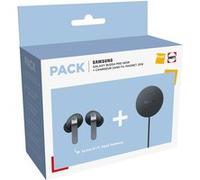 Pack Fnac Ecouteurs intra-auriculaires sans fil True Wireless Samsung Buds4 Pro avec réduction de bruit active Noir + Pad à induction magnétique 25 W Noir