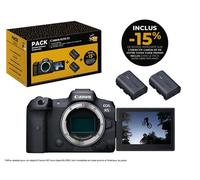 Appareil photo hybride Canon EOS R5 Boitier Nu + 2 batteries + Coupon -15% sur une optiques RF Canon - Edition 70 ans FNAC