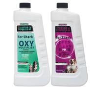Pack Formule PET & OXY Deep Clean Pour Taches Tenaces Et Odeurs EXCP48 | Compatible Avec Shark StainStriker Nettoyeur Portable Tapis, Rembourrés Et Moquettes(Deep Clean Pet+OXY Multiplier)