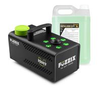 Pack Fuzzix F506V - Machine à Fumée Verticale 500 W + 5 L de Liquide inclus - Télécommande Sans Fil | Effects Verticaux et LED pour DJ, Bars & Shows