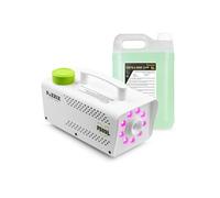 Pack Fuzzix F509LW + 5 L de liquide - Machine à fumée 9 LEDs | Blanche