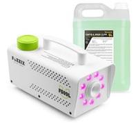 Pack Fuzzix F509LW + 5 L de liquide - Machine à fumée 9 LEDs | Blanche
