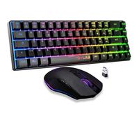 Pack Gamer 2-en-1 sans fil - THE G-LAB - COMBO HYDRO - Clavier membrane réactive et silencieuse + Souris - Noir