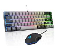 Pack gaming 2 en 1 The G-Lab Combo Hydro souris filaire et clavier filaire Gris et Noir C