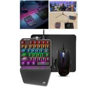 PACK GAMER 3 EN 1 G700 RGB PS4 SWITCH XBOX PC Clavier + Souris 3200DPI + Tapis pour console GAMEBOARD