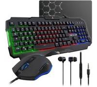 THE GLAB COMBO HELIUM Clavier FR Rétroéclairé Performance Souris Confort Écouteurs Int