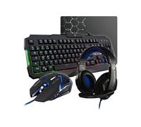 Ensemble clavier et souris The G-lab THE GLAB COMBO ARGON Clavier FR Rétroéclairé Performance Souris Revetement SoftTouch C