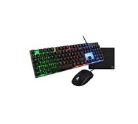 Pack Gamer 4 en 1 The GLab COMBO YTTRIUM Souris Filaire Clavier Filaire Tapis de Sour