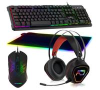Pack Gamer Clavier Souris Tapis XXL Casque RGB GTA 230 PS4, PS5, XB1 X et S, PC