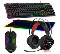 Ensemble clavier et souris Advance pack gamer clavier souris tapis xxl casque rgb gta 230 ps4, ps5, xb1 x et s, pc -
