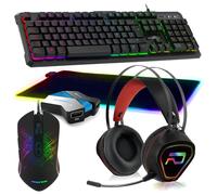Pack Gamer Clavier Souris Tapis XXL Convertisseur Casque GTA 230 pour Switch, PS4, XB1 X et S, PC