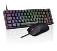 The G-Lab - Combo Titanium - Pack Clavier Gamer & Souris Gaming - Clavier Mecanique 65% Switch Rouge, Souris Gamer 12800 DPI - RGB Custom, Anti-Ghosting Total, Macro Programmable - PC, PS5/4, Xbox