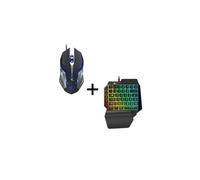 Pack Gamer pour PC MSI (Souris Gamer Metal + Mini Clavier Gamer) QWERTY USB LED Gaming