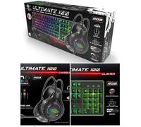 Pack GAMER PRO 4 En 1 - SPIRIT OF GAMER - MKH6 - RGB - USB - Clavier, Souris, Casque, Tapis