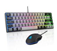 Pack gaming 2 en 1 The G-Lab Combo Hydro souris filaire et clavier filaire Gris et Noir