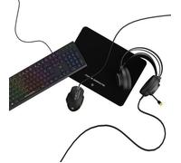 Nova Gaming Pack gaming Aquila 4en1 RGB – Clavier AZERTY, Souris 1200–7200 DPI, Casque USB/Jack