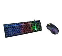 Pack Gaming Clavier + Souris Filaire Rétroéclairé pour PC PS4 PS5