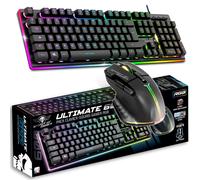 Spirit of Gamer Pack gaming filaire clavier et souris Ultimate 600 AZERTY RGB Semi-mécanique Noir
