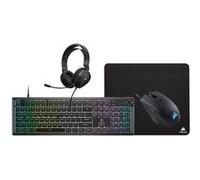 Pack Gaming 4 En 1 - Clavier K55 + Souris Gaming Harpoon Rgb Pro + Tapis De Souris Mm100 + Casque Multiplateforme Hs35