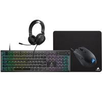 Pack Gaming CORSAIR 4 en 1 - Clavier K55 + Souris gaming HARPOON RGB PRO + Tapis de souris MM100 + Casque multiplateforme HS35