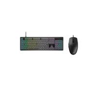 Pack gaming CORSAIR K55 CORE + M55 WIRED clavier RGB multi-couleur souris filaire symétrique noir
