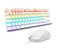 Pack gaming filaire TKL 2-en-1 Combo Mercury clavier Azerty et souris Blanc