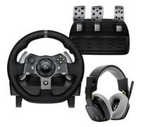 Logitech + Astro Gaming Pack Volant G920 Driving Force + Pédalier + Casque A10 gen 2 Noir