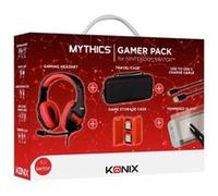 Konix Interactive Pack d'accessoires Switch, Lite, OLED – Casque Housse Boîtier Câble Verre trempé