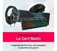 Pack Gaming PC - Le Cerf Malin