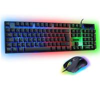 ¿ Pack Gaming Sentai C03 Wl Clavier Tkl + Souris Sans Fil Rechargeable Rétroéclairé, Azerty Français, 3200 Dpi ¿ Pack Pour Pc Ps4 Ps5 ¿ Noir ¿ Plug & Play