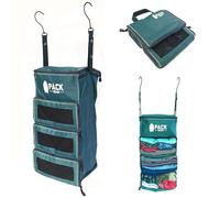 Pack Gear Organiseur de bagage à main à suspendre - Notre organiseur de bagages à suspendre standard s'adapte à tous les bagages à main - Nos cubes d'emballage pour voyager utilisent des fenêtres en